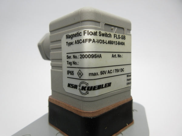 KSR KUEBLER ASC4FPA-VOS-L450/12-B40A 50VAC NSNP