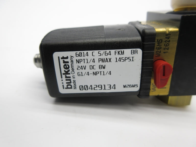 BURKERT 6014C5/64FKMBR 00429134 24VDC 145PSI NSNP