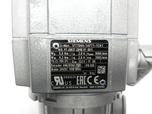 SIEMENS 1FT7044-1AF71-1CH1 333V 2.8A NSNP