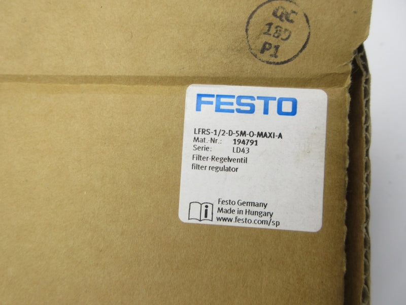 FESTO LFRS-1/2-D-5M-O-MAXI-A 194791 180PSI NSMP
