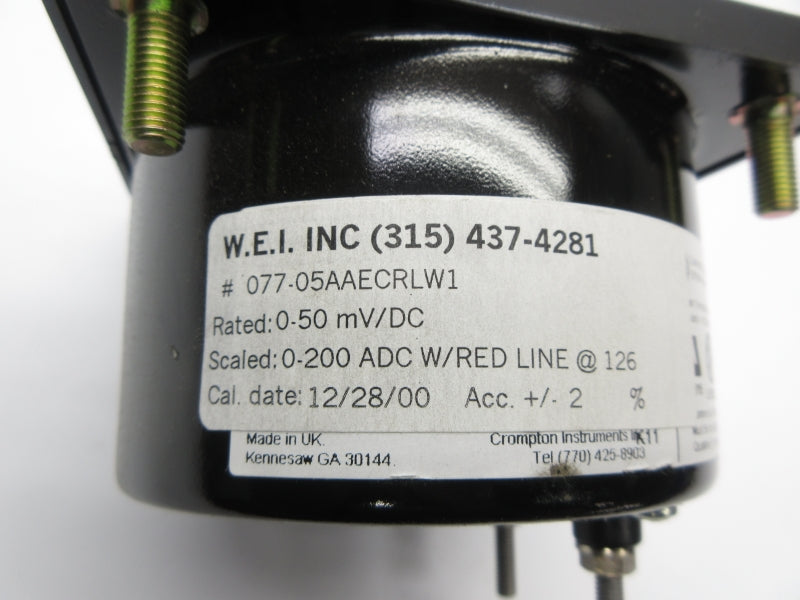 W.E.I. 077-05AAECRLW1 0-200DCA NSNP