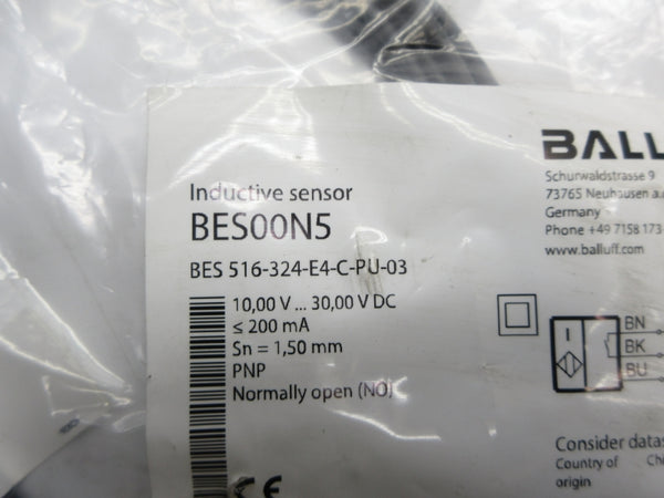 BALLUFF BES00N5 BES516-324-E4-C-PU-03 10-30VDC NSMP