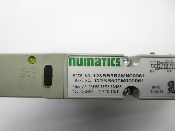 NUMATICS 122BB500M000061 24VDC 150PSI (AS PICTURED) NSNP