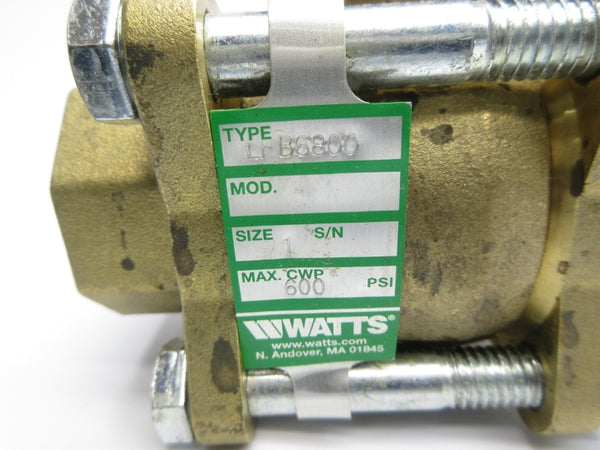WATTS LFB6800 600PSI 1" NSNP