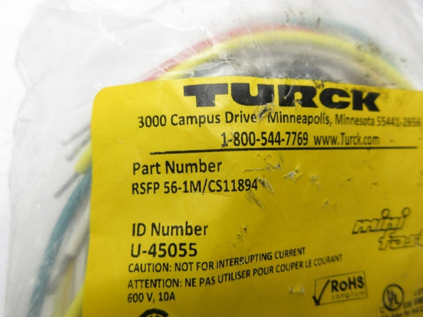 TURCK RSFP56-1M/CS11894 U-45055 600V 10A NSMP