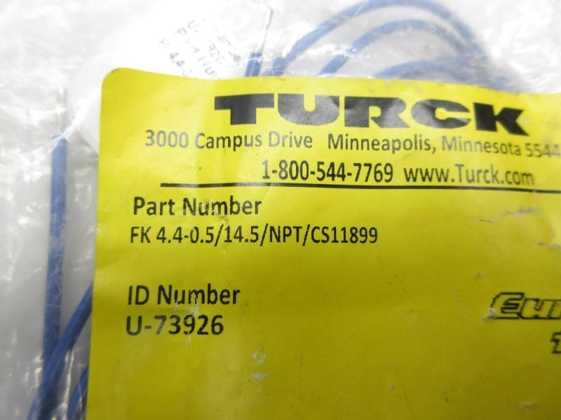 TURCK FK4.4-0.5/14.5/NPT/CS11899 U-73926 NSMP