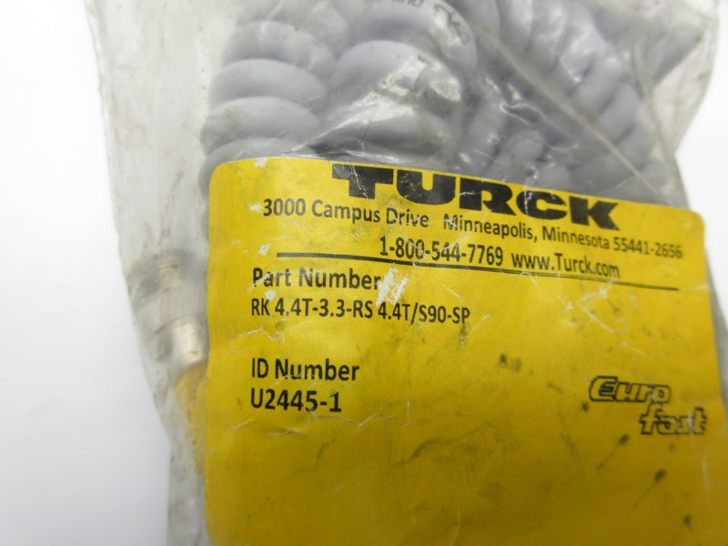 TURCK RK4.4T-3.3-RS4.4T/S90-SP U2445-1 NSMP