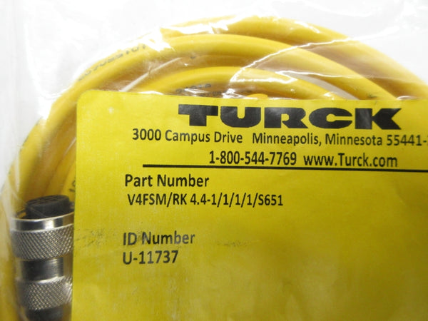 TURCK V4FSM/RK4.4-1/1/1/1/S651 U-11737 NSMP