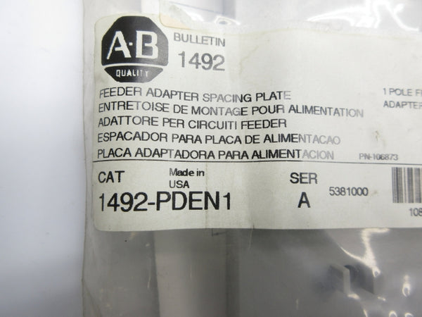 ALLEN BRADLEY 1492-PDEN1 SER. A NSMP