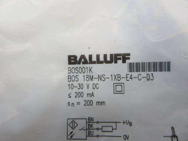 BALLUFF BOS001K BOS18M-NS-1XB-E4-C-03 10-30VDC NSMP