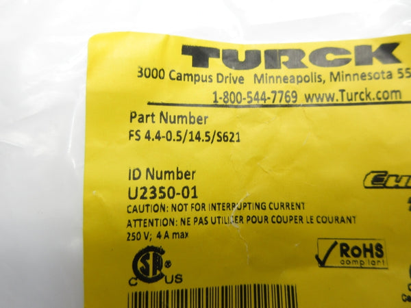 TURCK FS4.4-0.5/14.5/S621 U2350-01 250V 4A NSMP