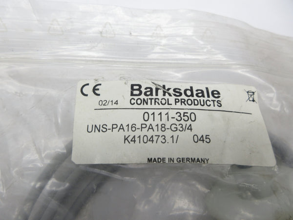 BARKSDALE 0111-350 UNS-PA16-PA18-G3/4 NSMP