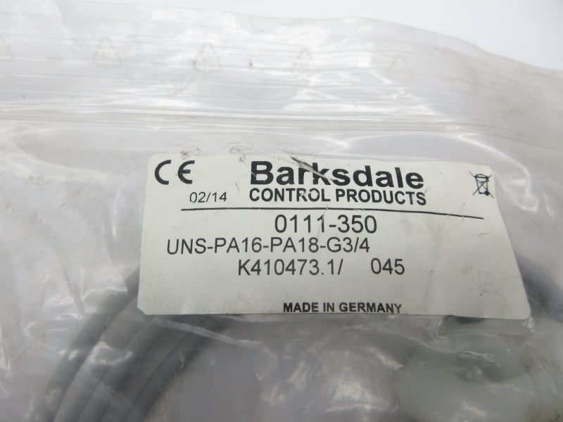 BARKSDALE 0111-350 UNS-PA16-PA18-G3/4 NSMP