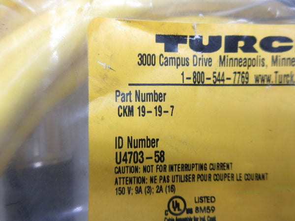 TURCK CKM19-19-7 U4703-58 150V 9A NSMP