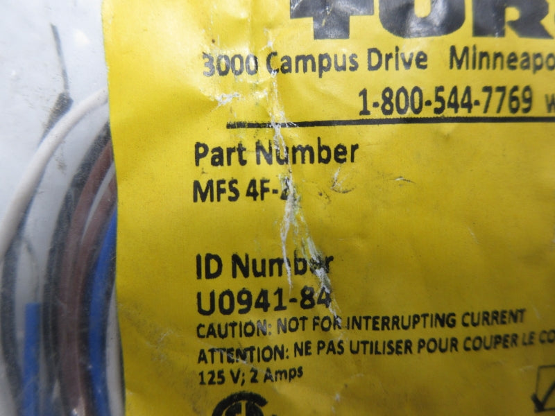 TURCK MFS4F-2 U0941-84 125V 2A NSMP
