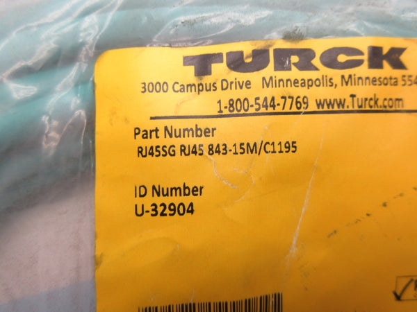 TURCK RJ45SGRJ45843-15M/C1195 U-32904 NSMP