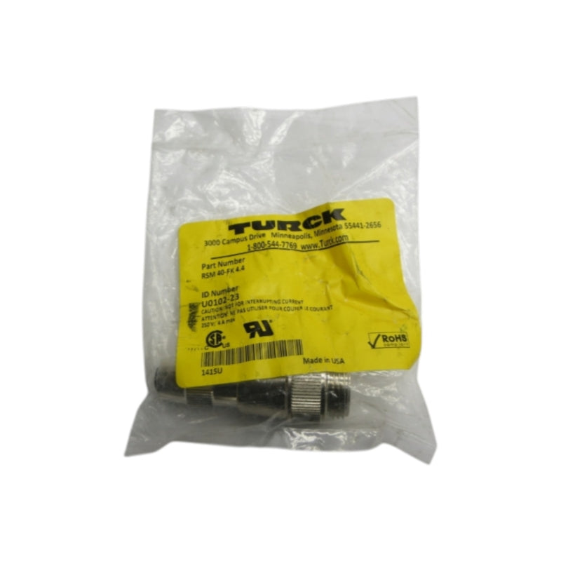 TURCK RSM40-FK4.4 U0102-23 250V 4A NSMP