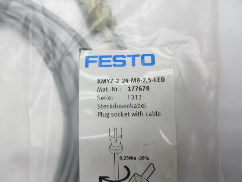 FESTO KMYZ-2-24-M8-2.5-LED 177678 NSMP