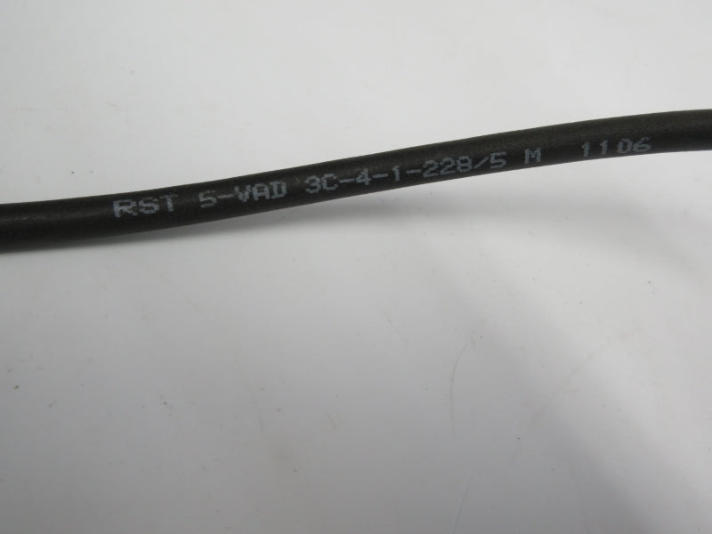 CONNECTOR CABLE RST5-VAD3C-4-1-228/5M 24VDC 4A NSNP