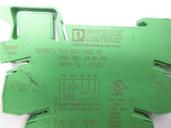 PHOENIX CONTACT PLC-BSC-24DC/21 2966016 24VDC NSNP