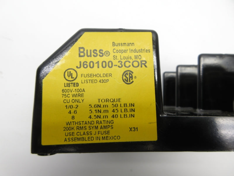 BUSSMANN J60100-3COR 600V 100A NSNP