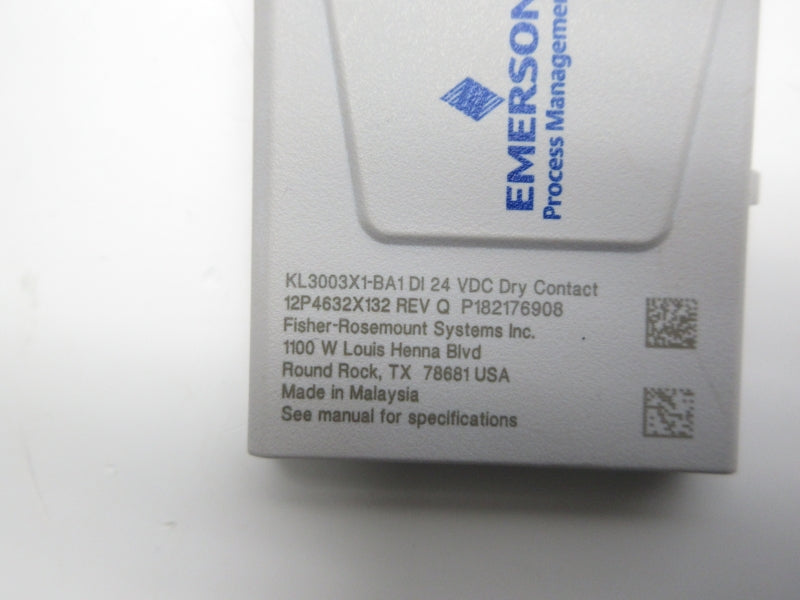 EMERSON KL3003X1-BA1 12P4632X132 REV. Q NSNP