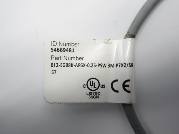 TURCK BI2-EG08K-AP6X-0.25-PSW3M-P7X2/S957 S4669481 NSNP