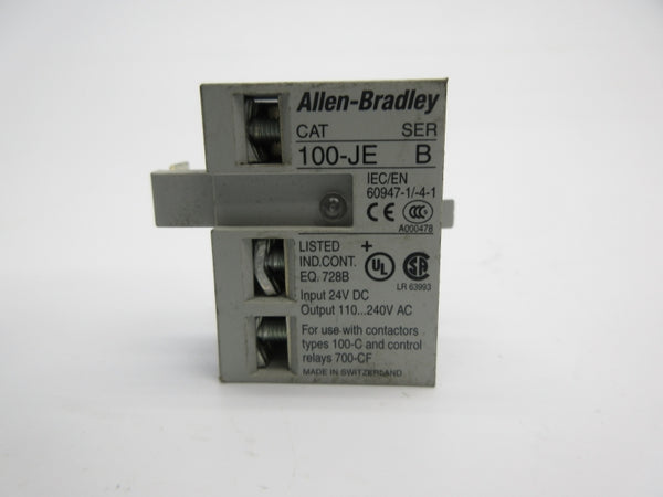 ALLEN BRADLEY 100-JE SER. B 24VDC NSNP