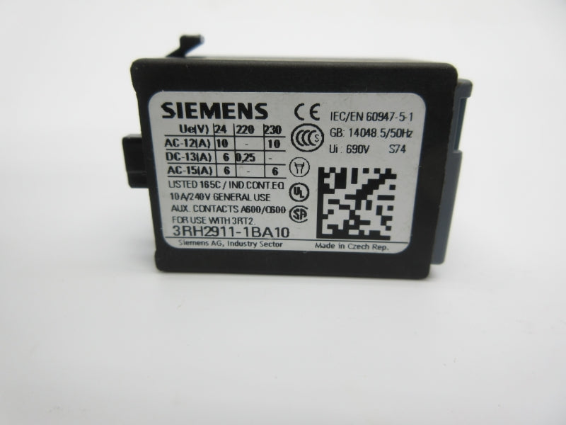 SIEMENS 3RH2911-1BA10 240V 10A NSNP