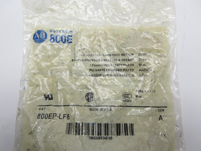 ALLEN BRADLEY 800EP-LF6 SER. A NSMP