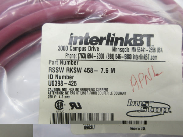 INTERLINKBT RSSWRKSW458-7.5M U0398-425 250V 4A NSMP