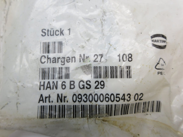 HARTING 09300060543 HAN6BGS29 NSMP