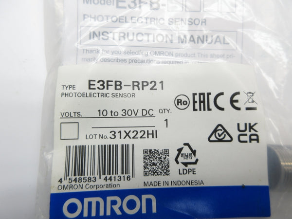 OMRON E3FB-RP21 10-30VDC NSMP