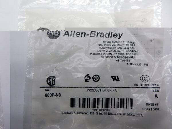 ALLEN BRADLEY 800F-N8 SER. A NSMP
