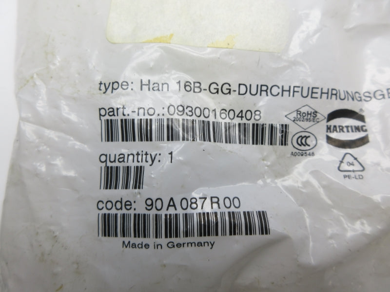 HARTING 09300160408 HAN16B-GG NSMP
