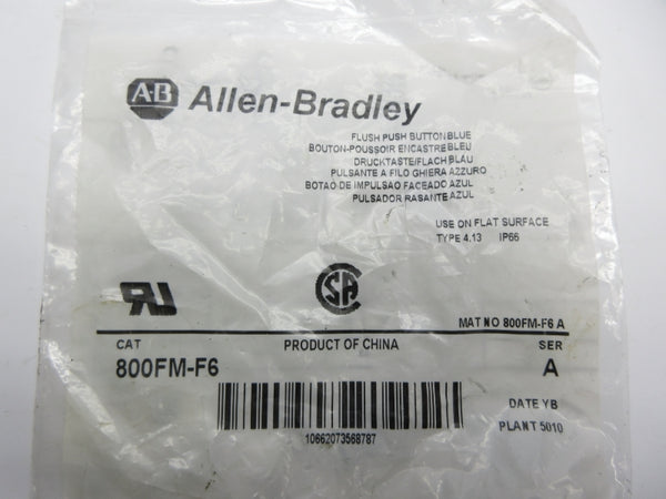 ALLEN BRADLEY 800FM-F6 SER. A NSMP