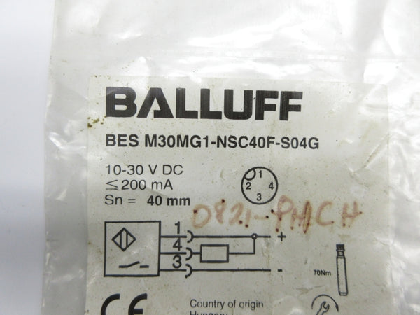 BALLUFF BESM30MG1-NSC40F-S04G 10-30VDC NSMP