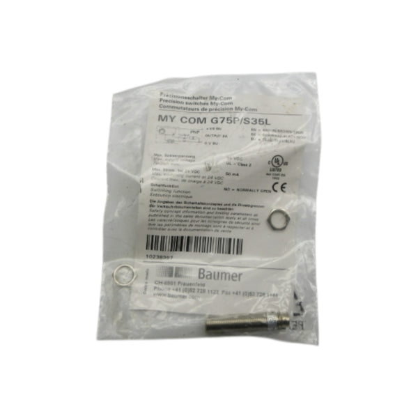 BAUMER MYCOMG75P/S35L 36VDC NSMP