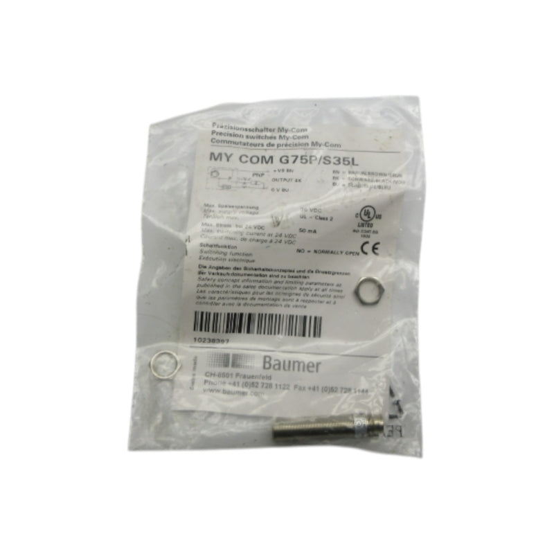 BAUMER MYCOMG75P/S35L 36VDC NSMP