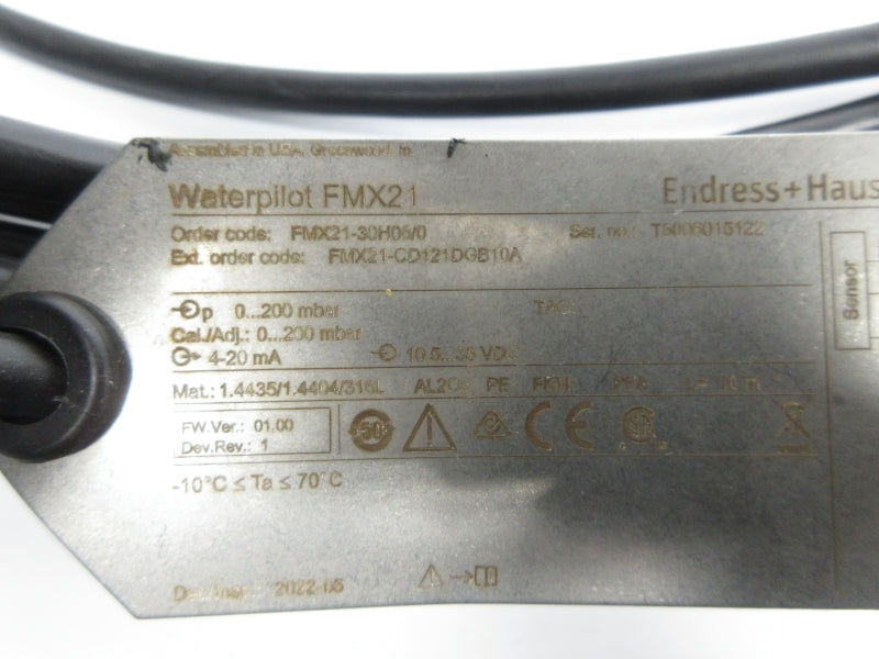 ENDRESS+HAUSER FMX21-CD121DGB10A NSNP