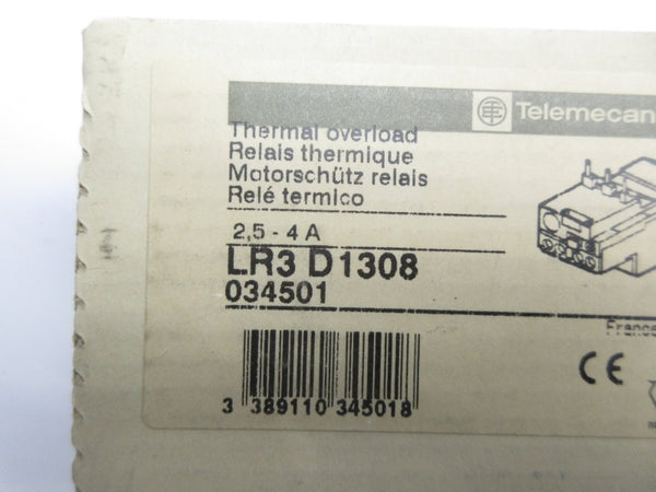 TELEMECANIQUE LR3D1308 2.5-4A NSFS
