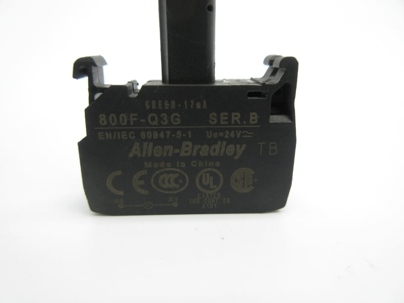 ALLEN BRADLEY 800F-Q3G SER. B 24V NSNP