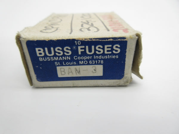 BUSSMANN BAN-3 3A (PKG OF 10) NSMP
