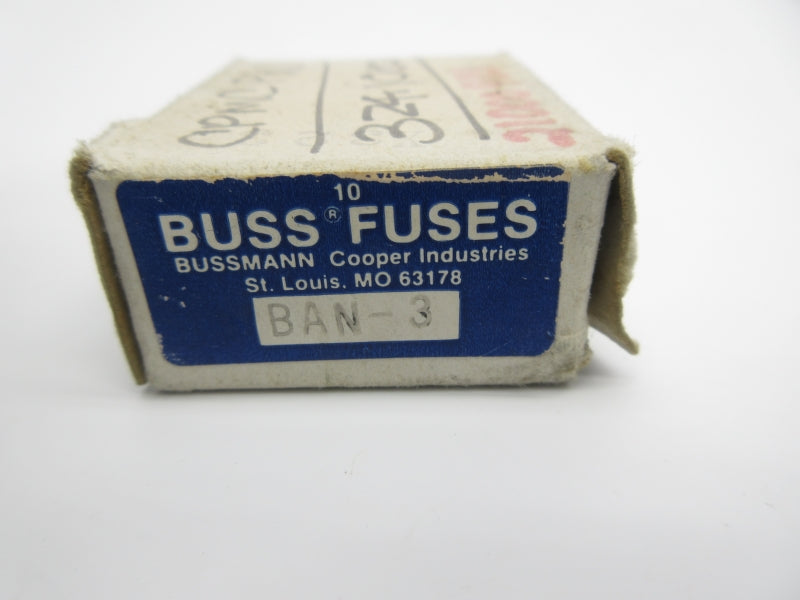 BUSSMANN BAN-3 3A (PKG OF 10) NSMP