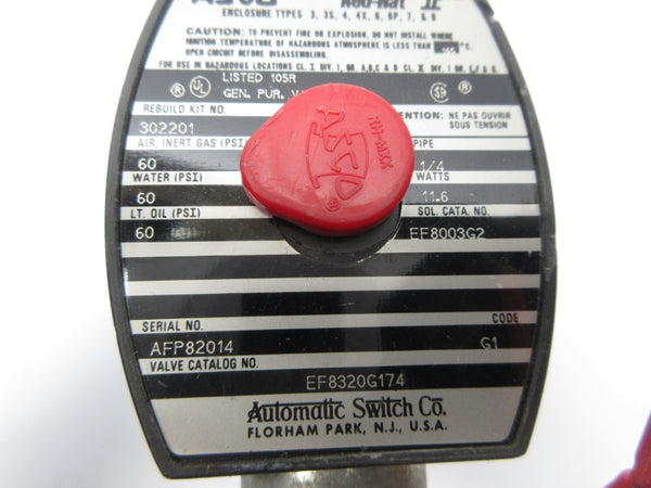 ASCO EF8320G174 24VDC 60PSI 1/4" NSNP