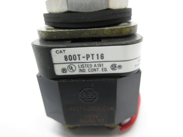ALLEN BRADLEY 800T-PT16 SER. T 120V (AS PICTURED2) NSNP