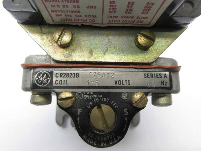 GENERAL ELECTRIC CR2820B126AA2 SER. A 115V NSNP