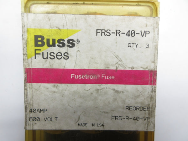 BUSSMANN FRS-R-40-VP 600V 40A (PKG OF 3) NSMP