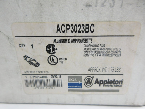 APPLETON ACP3023BC 600VAC 30A NSMP