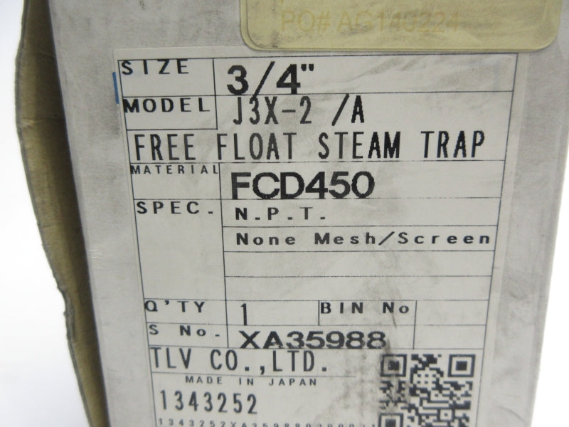 TLV J3X-2/A 300PSI 3/4" NSMP